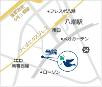 八潮駅からの地図